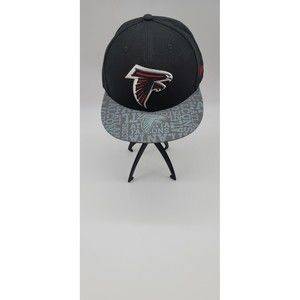 NEW ERA ATLANTA FALCONS unisex 7 1/4 Black L3 HAT 59Fifty NFL NWT